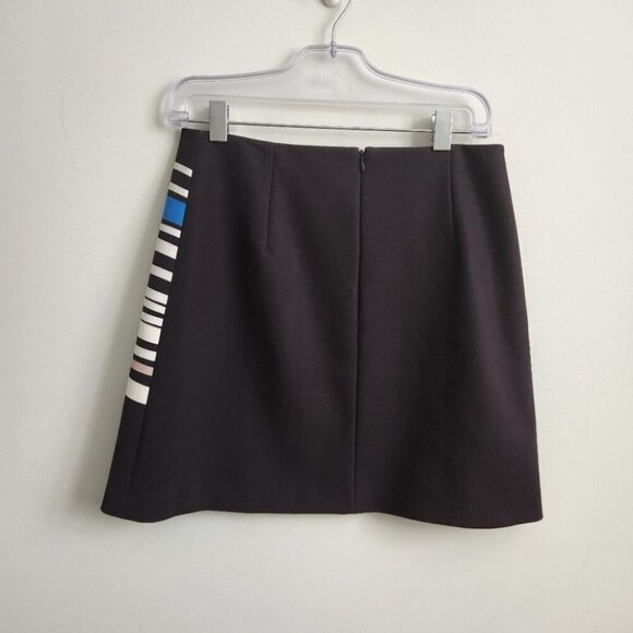 PAULE KA | striped skirt black white navy sz 10 - Picture 3 of 7